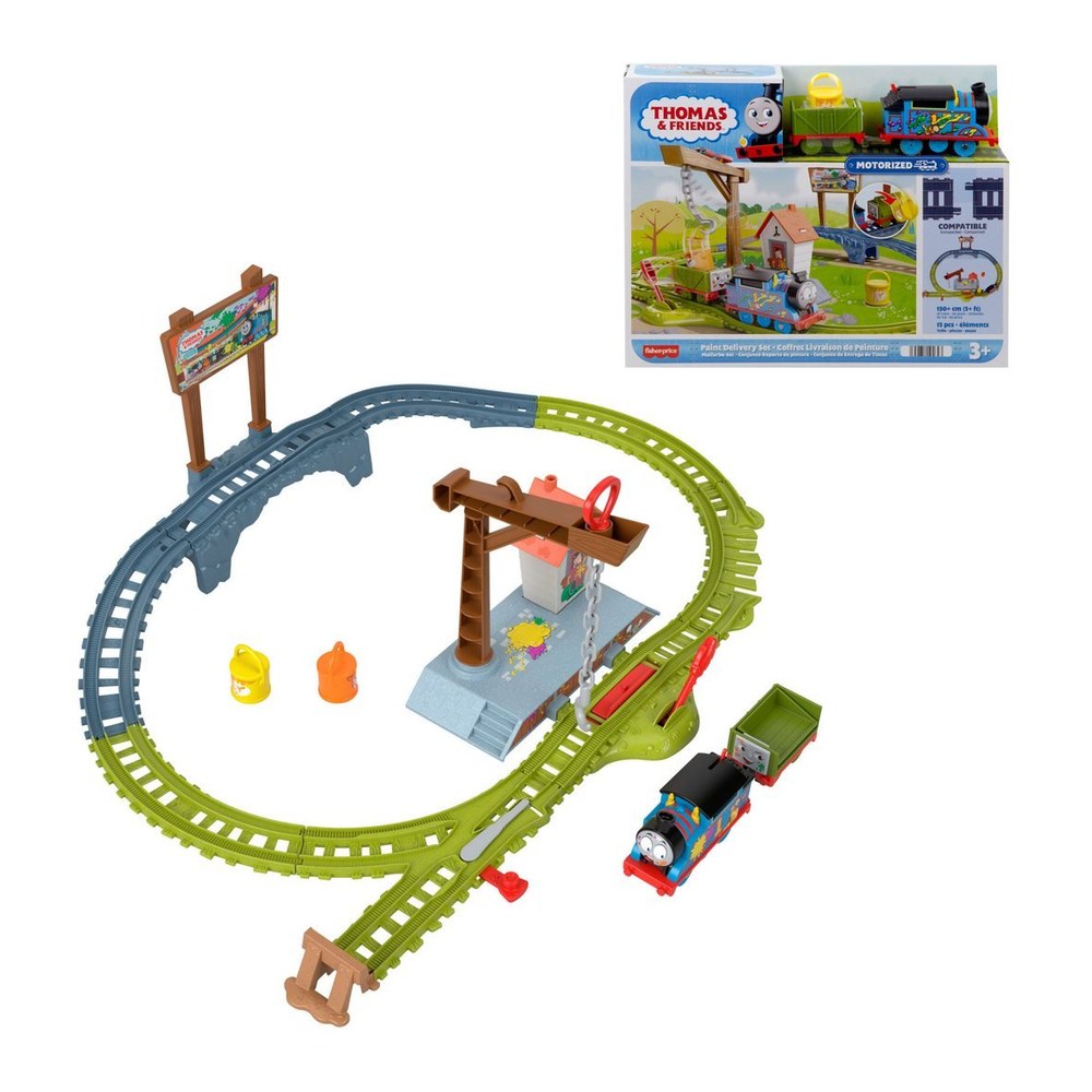 Thomas & Friends Pista De Juguete Entrega De Pintura — Mundo Rayo